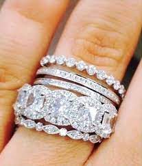 Emily Maynard S Wedding Ring Love The Tiny Stackable Rings Http Www Amster Gorgeous Wedding Bands Diamond Wedding Bands Wedding Rings Engagement