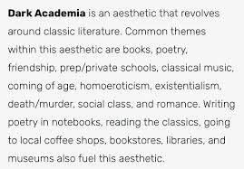 Dark Academia Definition In 2020 Dark Aesthetic Light In The Dark Classic Literature