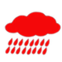 Short for 紅色暴雨／红色暴雨 in 紅色暴雨警告信號 (red rainstorm warning signal). è²¼åœ–æ¨™èªž ç´…é›¨ Whatsticker