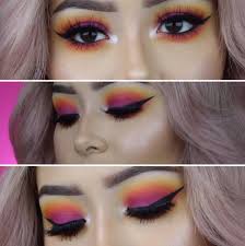 We Definitely Need To Try This Sunset Eyeshadow Trend Sunset Makeup Makeup Eyeshadow Makeup