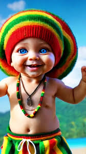 Joyful Baby Dancing to Bob Marley