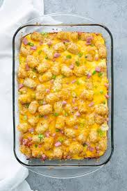 2 c mexican blend cheese. Tater Tot Breakfast Casserole The Salty Marshmallow