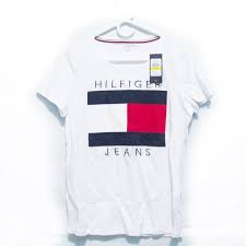 T shirt brand name starting with s. Kleidung Accessoires Short Sleeve T Shirts Women S Tommy Hilfiger Printed Brand Name Boscoincitta