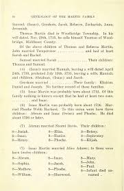 Genealogy of the Martin family