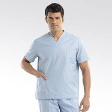 Elaboramos uniformes para empresas, promociones, uniformes escolares y ropa de diario. Chaqueta Uniforme Medico Azul Claro