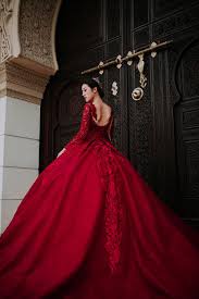 A Sense Of Grandeur A Styled Shoot At Astaka Morocco Putrajaya Colored Wedding Dress Colored Wedding Dresses Ball Gowns