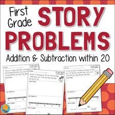 The word problems are listed by grade and, within each grade, by theme. First Grade Word Problems 1st Grade Math Addition And Subtraction Within 20 From Fishyteacher