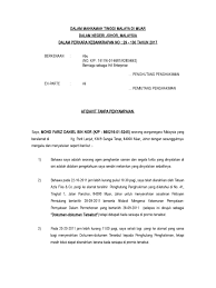 Dan dalam perkara perserahan no: Contoh Affidavit Penyampaian