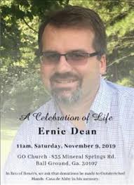 Obituary information for Ernest Eugene Dean