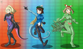 Pokegirls in Suits by TheEzyGuy -- Fur Affinity [dot] net