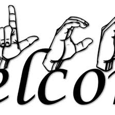 You're welcome will use again, the closed 5 handshape. Welcome In Asl By Customasl Asl Welcome Peace Gesture
