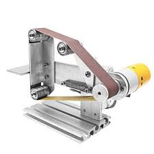 Huanyu Micro Belt Sander Electric Diy Belt Grinder Of Speed Regulation Version With 360w 24v 15a Dc Motor Power Supply 6 Pcs Of 3 Tokarnye Instrument Podelki