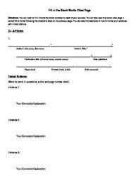 Works Cited And Textual Evidence Graphic Organizer Graphic Organizers Textual Evidence Works Cited