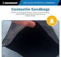 Pre-Filled Non Woven Geotextile Sandbags for Flooding - 14” x 26”, 30 lb  Bags by Pallet 75 sandbags - $9.30 each / Southern California