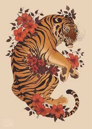 Nora Potwora In 2020 Tiger Art Animal Posters Tiger Tattoo