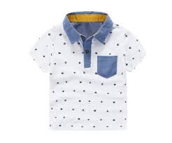 camisa polo branca manga curta dois padroes de estampa 3 7 anos casual infantil algodao roupas infantil masculina camisa infantil masculina camisa infantil