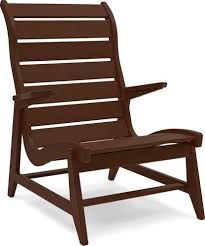 Rapson High Back Lounge Chair Resin Patio Chairs Lounge Chair Outdoor Loll Designs