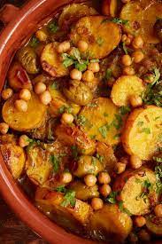 Potato Olive And Preserved Lemon Tagine Tagine Recipes Vegan Tagine Recipe Vegetarian Tagine