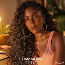 I created her image using MidJourney.