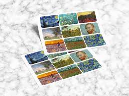 These wonderful little works of art are fun for artists to create and affordable to everyone. Vincent Van Gogh Digital Collage Sheet Aceo Cards Garden Of Delights