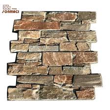 Stack units sweep tops of the placed units to remove any Wholesale Cement Base Stack Stone Beige Slate Exterior Wall Cladding China Cladding Wall Cladding Made In China Com