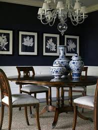 This gives emphasis to the tall arched windows with navy blue frames against the white walls and white ceiling. 62 Navy Dining Rooms Ideas Dining Room Decor Dining Room Inspiration Dining Room Design