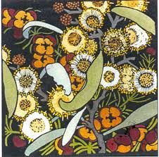 Kit Hiller Handmark Australian Art Linocut Flower Art