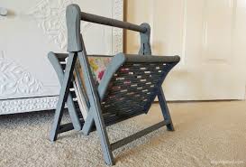 Chalk Painted Magazine Rack Diy Inspired