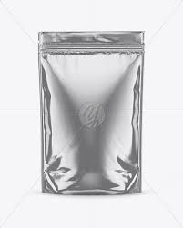 Metallic Stand Up Pouch Mockup In Pouch Mockups On Yellow Images Object Mockups