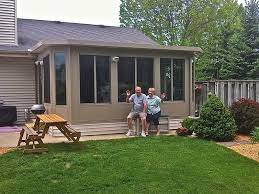 Sunroom roofs can be constructed from either solid materials or glass, with each having its advantages and disadvantages. Wisconsin Sunroom Photos Flat Roofs Porch Design Patio Roof Porch Flat Roof