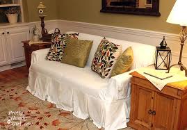 A video tutorial on how to sew slipcovers using cotton canvas fabric. How To Slipcover A Couch Beautifully Pretty Handy Girl