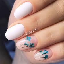 15+ acrylic nails pink oval 12 different nail shapes for acrylic nails: Acrylic Oval Nail Design Acrylicnails Explore Cute Designs For Short And Long Oval Nails Whether Your Nails Oval Nails Designs Oval Nails Floral Nail Designs