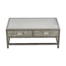 Dining table same matching coffee table and two side table. 83 Off Modani Modani Valentino Mirror And Chrome Coffee Table Tables