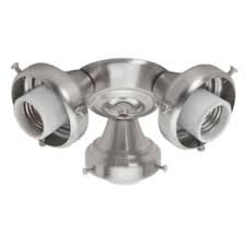 This should be done by simply lining up the two matching wires so that they are parallel and. Hunter 99136 Brushed Nickel Multi Arm Fitter 3 Light Ceiling Fan Light Kit Lightingdirect Com