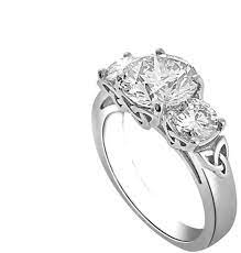 Celtic Ring Women Celtic Engagement Ring Trinity Knot Ring Three Stone Engagement Rings Celtic Engagement Rings Celtic Rings Women