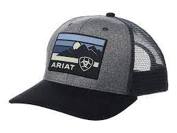 Ariat Ariat Sunset Logo Patch Snapback Cap Grey Sunset Logo Patch Logo Ariat