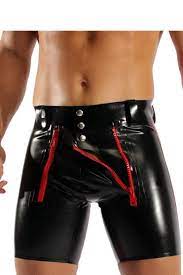 Buy PPSEX Sexy Men Faux Leather Latex Shorts Erotic Boxers Underwear Male  Lingerie Online at desertcartINDIA