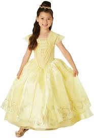 Girls Premium Disney Princess Belle Beauty And The Beast Dress Costume Outfit Belle Costume Belle Fancy Dress Beauty And The Beast Dress