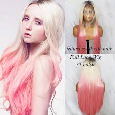 Our full lace wigs come in a number of textures and lengths so you can find that perfect look. Yysoo 3t Color Futura Synthetic Full Lace Wig For Women Silky Straight High Ponytail Wig With Baby Hair Japanese Heat Resistant 1 613 Pink Ombre Lace Wig Amazon De Beauty