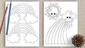 Tons of free drawings to color in our collection of printable coloring pages! Free Printable Rainbow Coloring Pages The Artisan Life