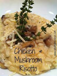 Chicken Mushroom Risotto Wholegreenlove Com Healthy Chicken Recipes Risotto Recipes Real Food Recipes