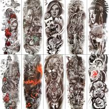 My friend asked me to do crimson ghost skull, here's my take on it. Rejaski 3d Long Full Arm Leg Waterproof Tattoos Men Women Ghost Skull Temporary Tattoo Sticker Lion Tiger Body Art Flower Tatoos Temporary Tattoos Aliexpress