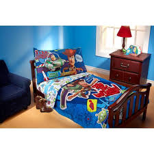 Disney Toy Story Fly To Infinity 4 Piece Toddler Bedding Set Walmart Com Toddler Bed Set Toddler Bed Bedding Set