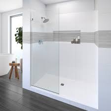 Fdh glass and allied works, inc. Geolux Frameless 3 8 Inch Glass Shower Screen Basco Shower Doors