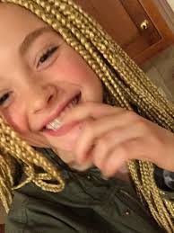 Green + white dress outfit blonde girl. 12 Year Old White Girl Gets Harshly Criticized For Showing Off Her Blonde Box Braids On Social Media By Jamay Stokes Medium