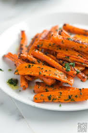 Rotis Carottes Au Beurre De Persil Carotte Roties Recette Carottes Recettes Minceur