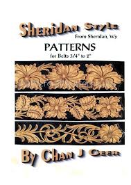 Leather Belt Tooling Pattern Sheridan Belt Patterns By Chan Geer Instant Download