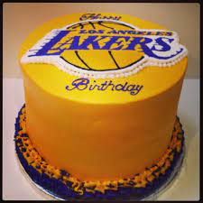 Please choose your favorite cake dough, add your favorite filling, and complete the cake with a brief inscription for us to write on the cake or the cake board. 38 Lakers Cakes Ideas Basketball Cake Lakers Basketball Birthday
