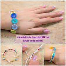 Fixez ensuite le tout avec une épingle à nourrice à un coussin ou. 4 Modeles De Bracelet A Faire Soi Meme Faciles Et Express