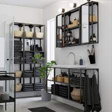 #office bureau scandinave etagere murale. Enhet Tvallen Meble Lazienkowe Zestaw 10 Szt Antracyt Bateria Glypen Ikea Mobili Per Il Bagno Arredamento Bagno Arredamento